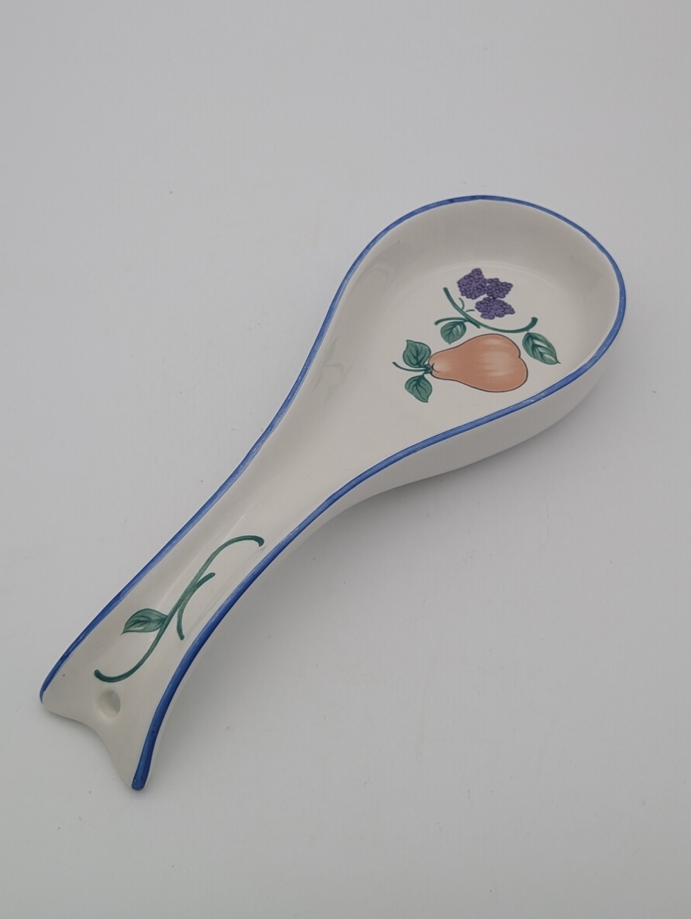 Vintage Princess House Orchard Medley Ceramic Spoon Rest